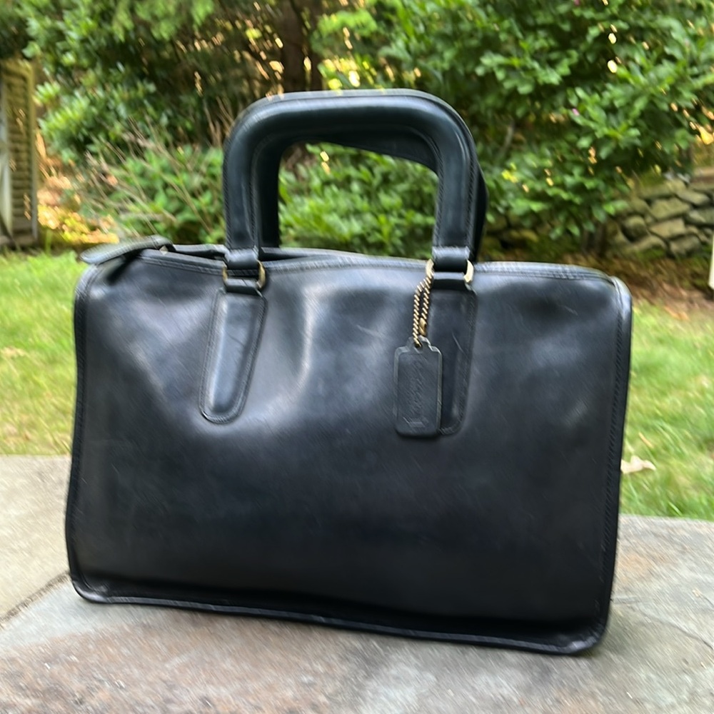 Coach Vintage New York Bonnie Cashin Slim Satchel Black 9425